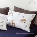 100% cotton christmas bedding set for kids deer pattern duvet cover set